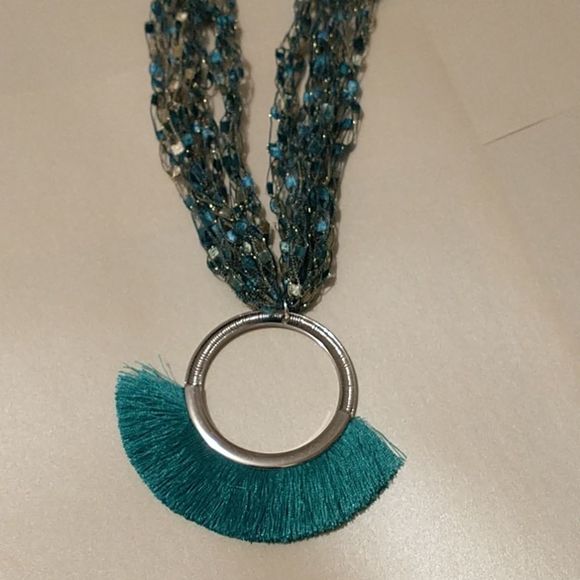 Ladder Ribbon Hand Croched Necklace! - Picture 7 of 9